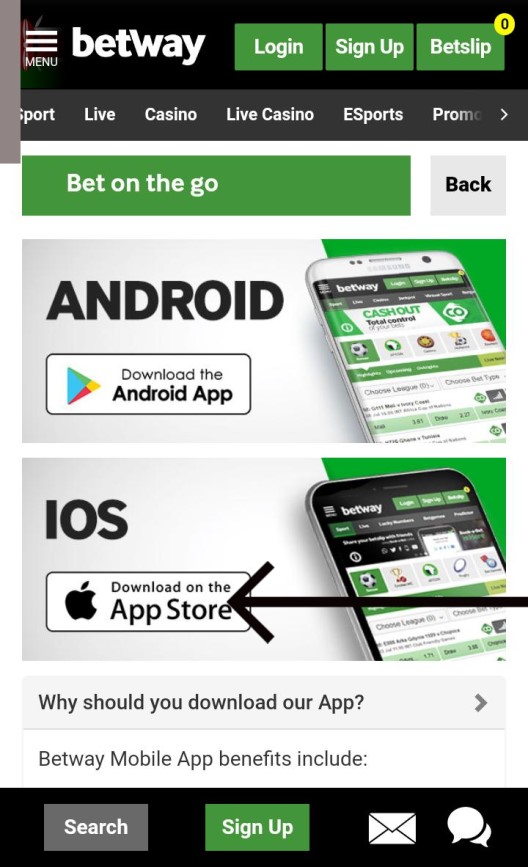 Betway App iOS